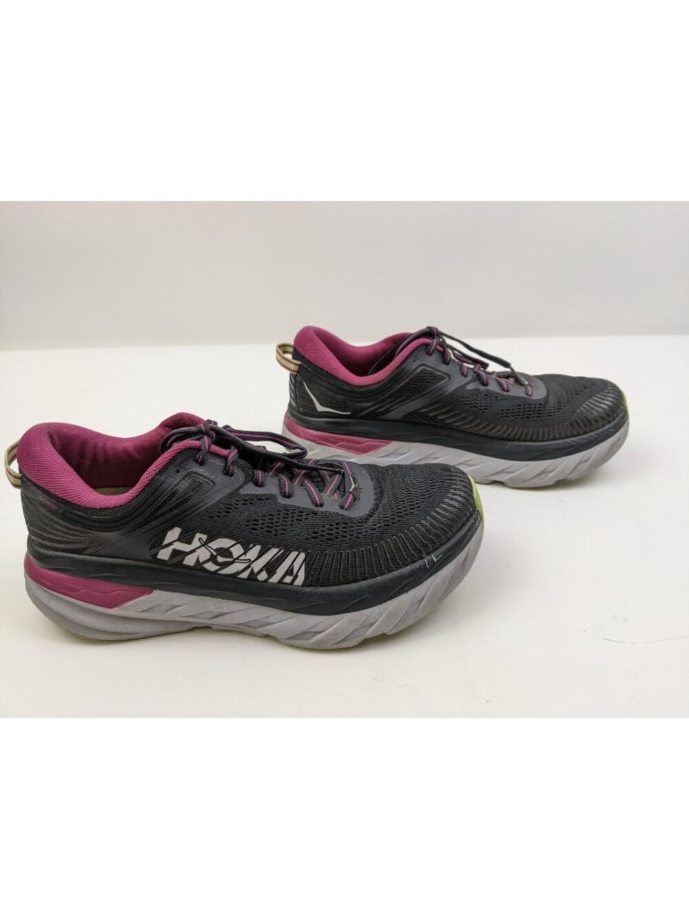 HOKA One One Women's Size 10 Bondi 7 Graphite Running Shoe Sneaker UK Size 8.5